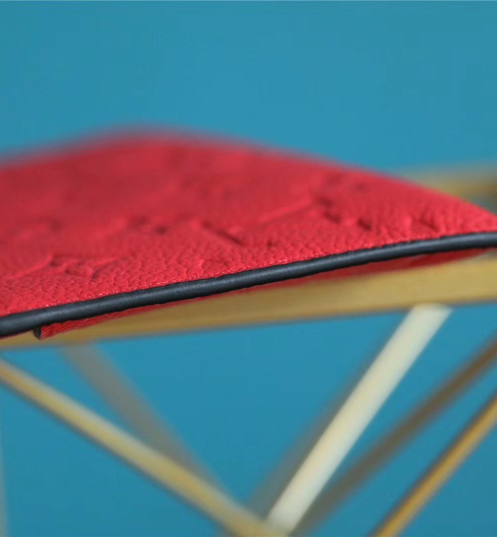 1:1 Replica Louis Vuitton Pochette Melanie BB Monogram Empreinte Red For Women, Women's Wallets 7.9in/20cm LV