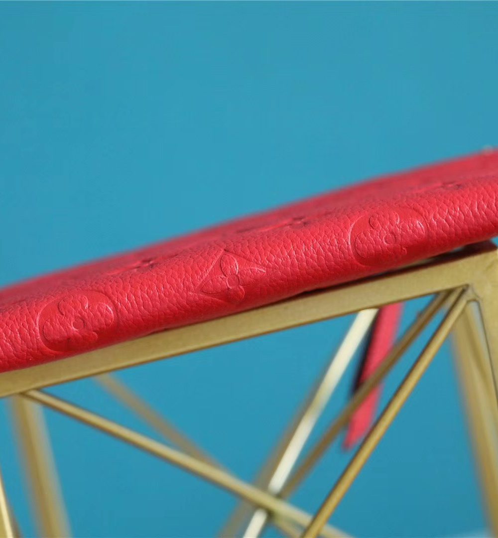 1:1 Replica Louis Vuitton Pochette Melanie BB Monogram Empreinte Red For Women, Women's Wallets 7.9in/20cm LV