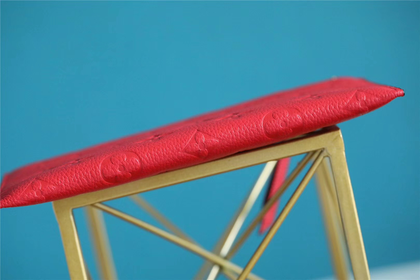 1:1 Replica Louis Vuitton Pochette Melanie BB Monogram Empreinte Red For Women, Women's Wallets 7.9in/20cm LV - Image 6