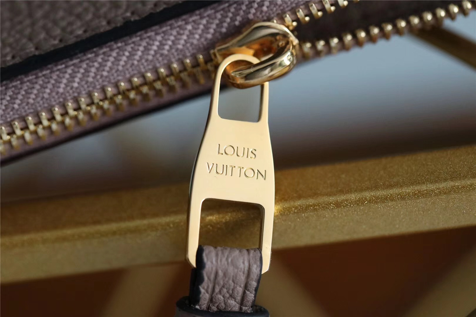 1:1 Replica Louis Vuitton Pochette Melanie MM Monogram Empreinte Beige For Women, Women's Wallets 9.2in/23cm LV - Image 9