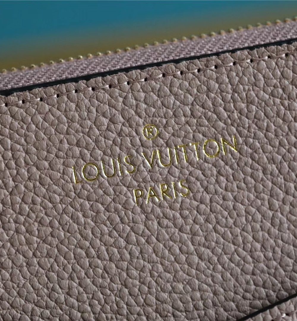 1:1 Replica Louis Vuitton Pochette Melanie MM Monogram Empreinte Beige For Women, Women's Wallets 9.2in/23cm LV