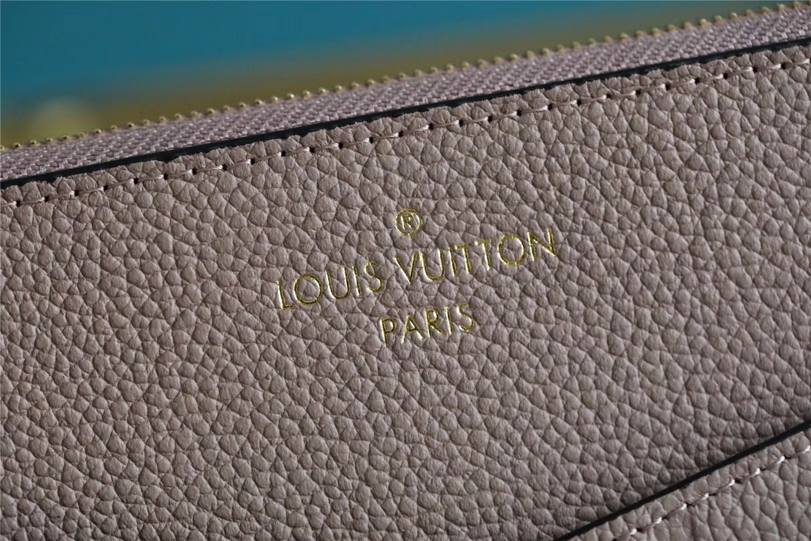 1:1 Replica Louis Vuitton Pochette Melanie MM Monogram Empreinte Beige For Women, Women's Wallets 9.2in/23cm LV - Image 2