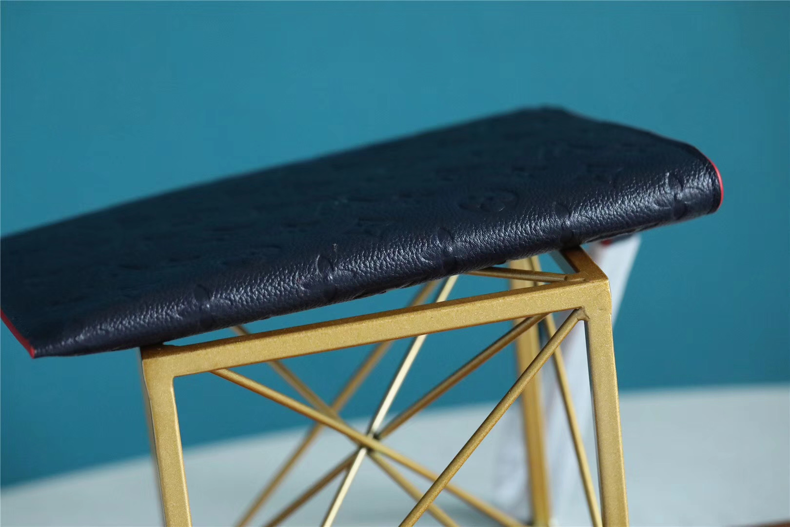 1:1 Replica Louis Vuitton Pochette Melanie MM Monogram Empreinte Dark Blue For Women, Women's Wallets 9.2in/23cm LV - Image 3