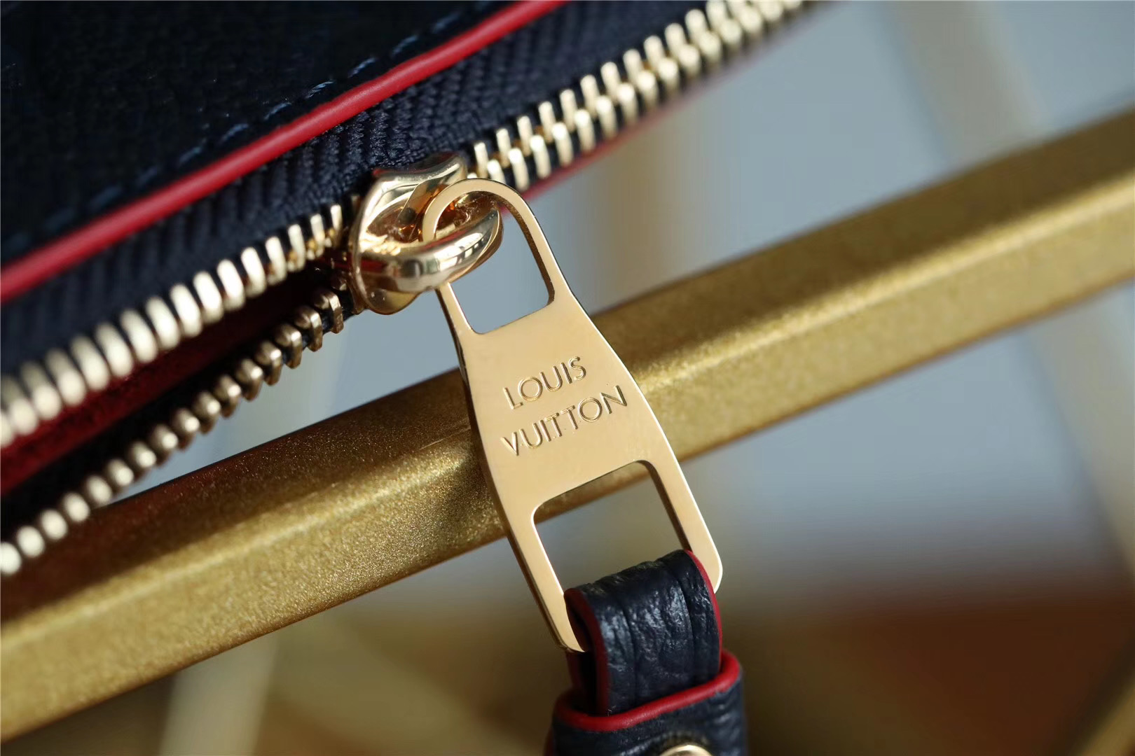 1:1 Replica Louis Vuitton Pochette Melanie MM Monogram Empreinte Dark Blue For Women, Women's Wallets 9.2in/23cm LV - Image 6