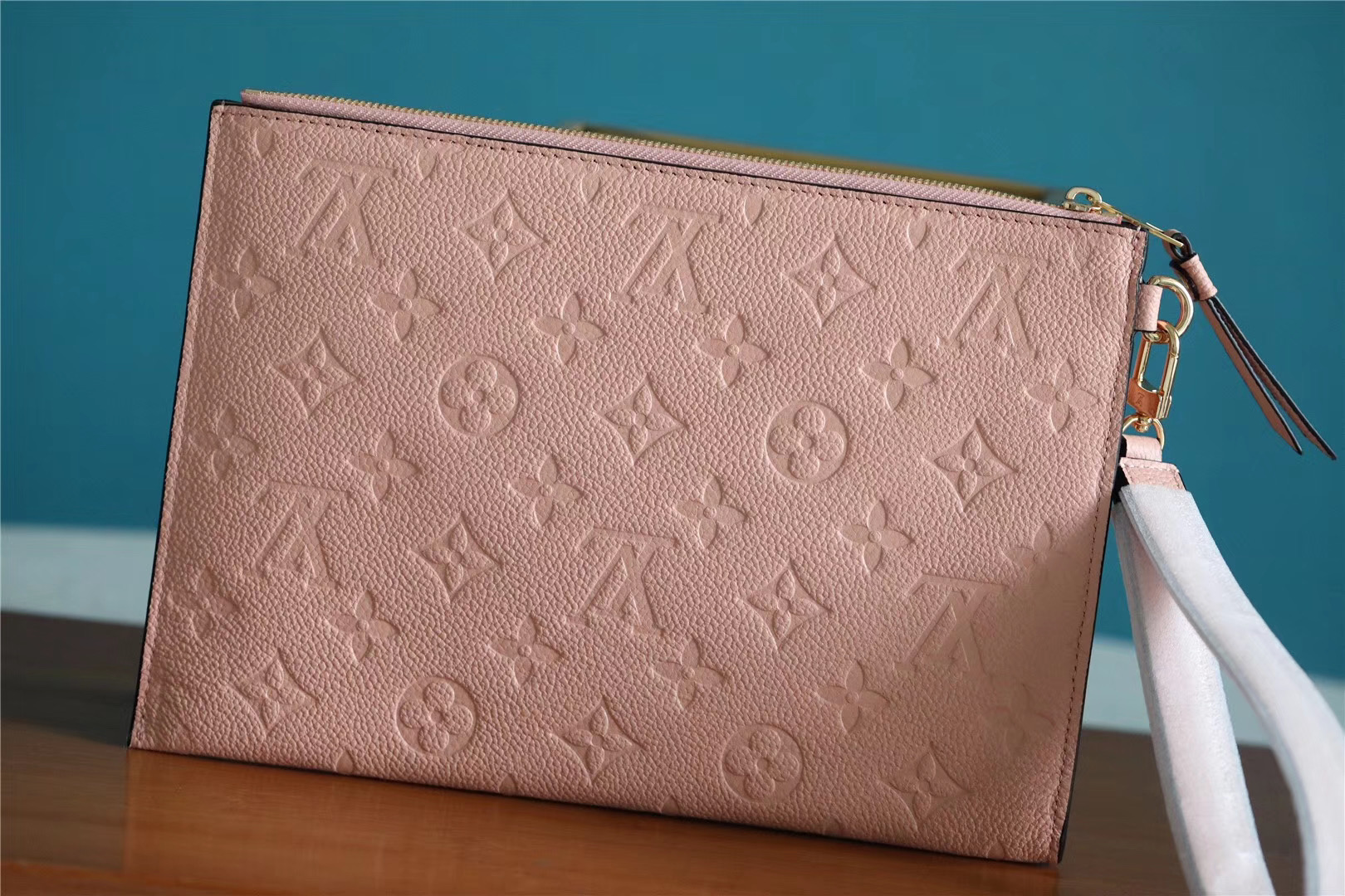 1:1 Replica Louis Vuitton Pochette Melanie MM Monogram Empreinte Pink For Women, Women's Wallets 9.2in/23cm LV - Image 2