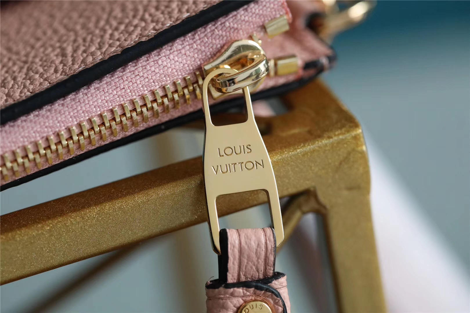 1:1 Replica Louis Vuitton Pochette Melanie MM Monogram Empreinte Pink For Women, Women's Wallets 9.2in/23cm LV - Image 3