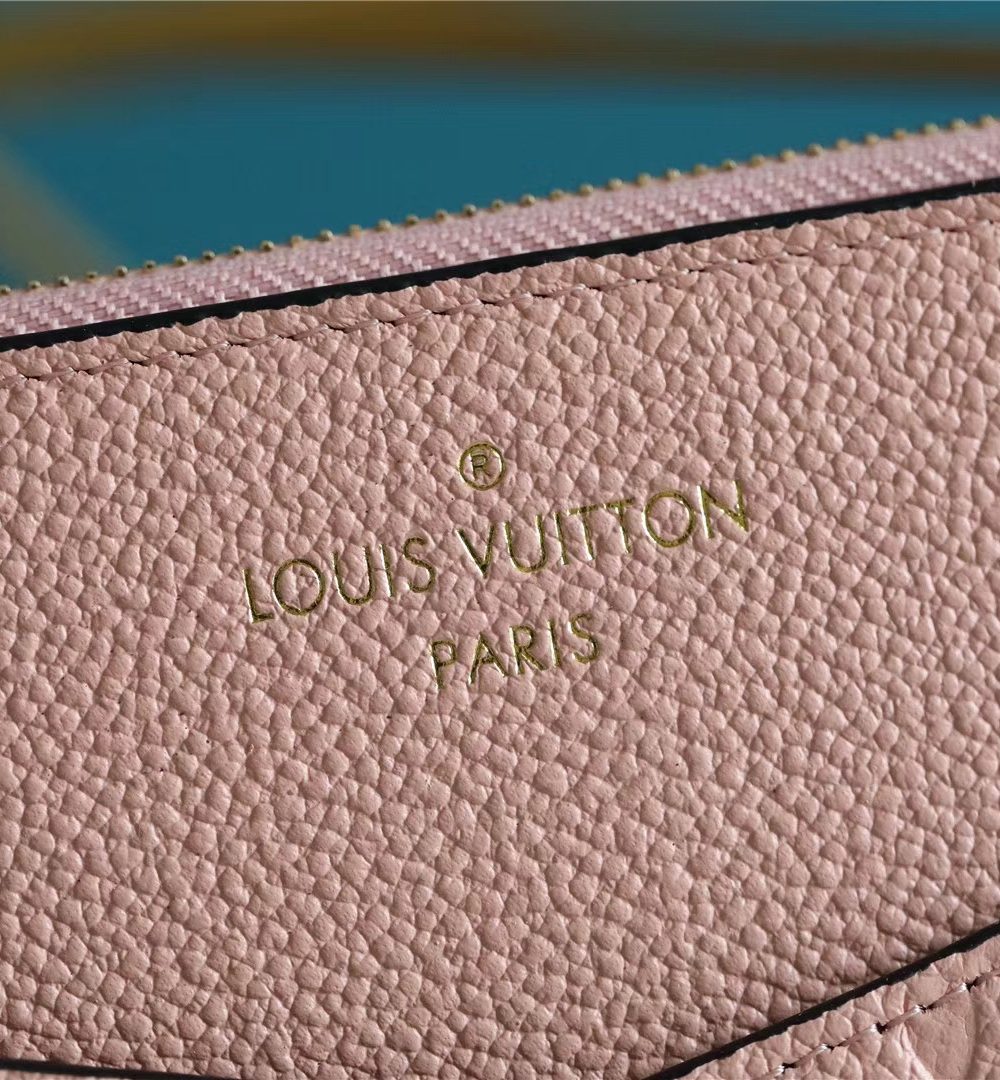 1:1 Replica Louis Vuitton Pochette Melanie MM Monogram Empreinte Pink For Women, Women's Wallets 9.2in/23cm LV