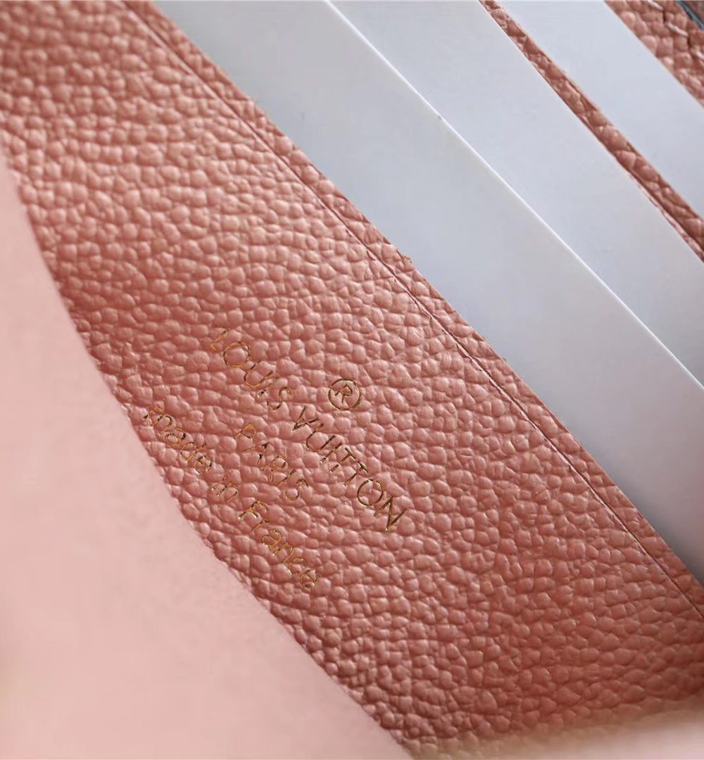 1:1 Replica Louis Vuitton Pochette Melanie MM Monogram Empreinte Pink For Women, Women's Wallets 9.2in/23cm LV