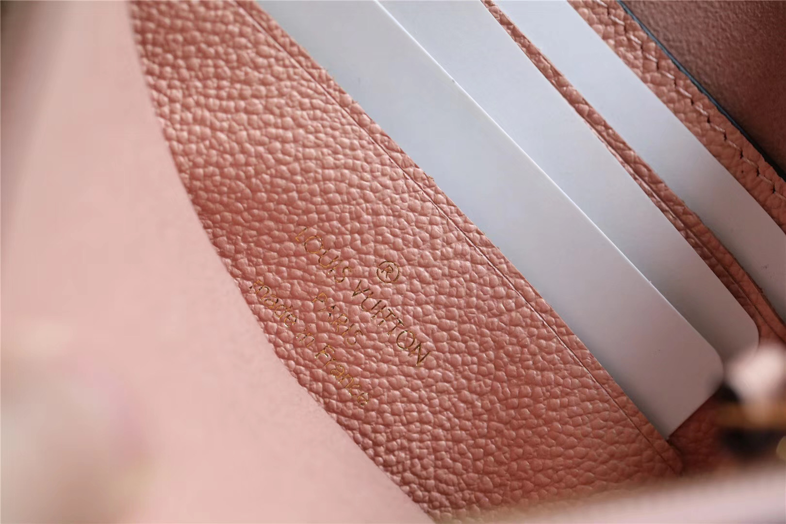 1:1 Replica Louis Vuitton Pochette Melanie MM Monogram Empreinte Pink For Women, Women's Wallets 9.2in/23cm LV - Image 8