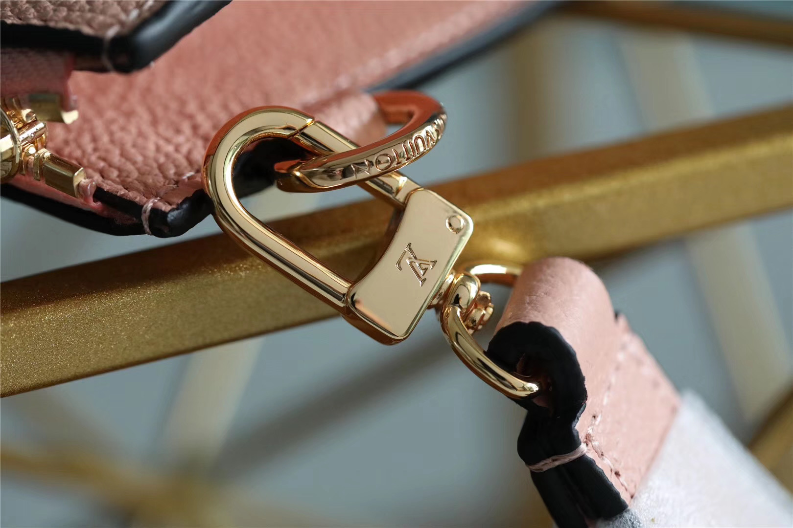 1:1 Replica Louis Vuitton Pochette Melanie MM Monogram Empreinte Pink For Women, Women's Wallets 9.2in/23cm LV - Image 4