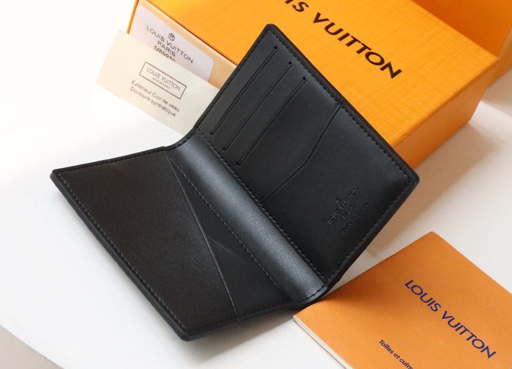 1:1 Replica Louis Vuitton Pocket Organizer The New LV Aerogram Version For Men, Men's Wallet 8cm LV M69979