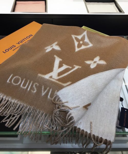 Louis Vuitton Reykjavik Scarf Brown 75in/190cm M76067