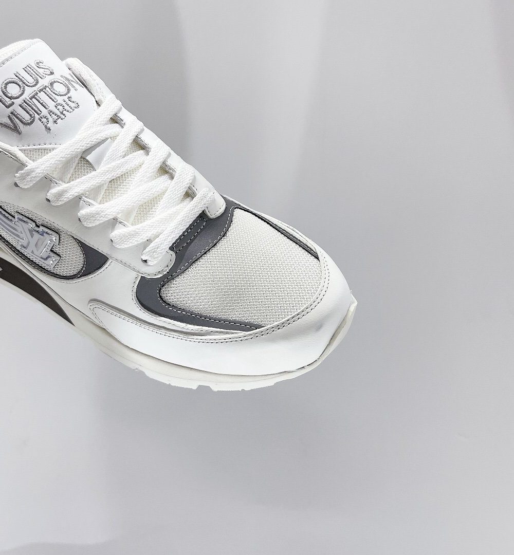 Louis Vuitton Run Away Sneaker Iridescent Textile White For Women LV