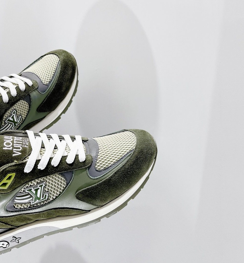 Louis Vuitton Run Away Sneaker Monogram Material Brown For Women LV