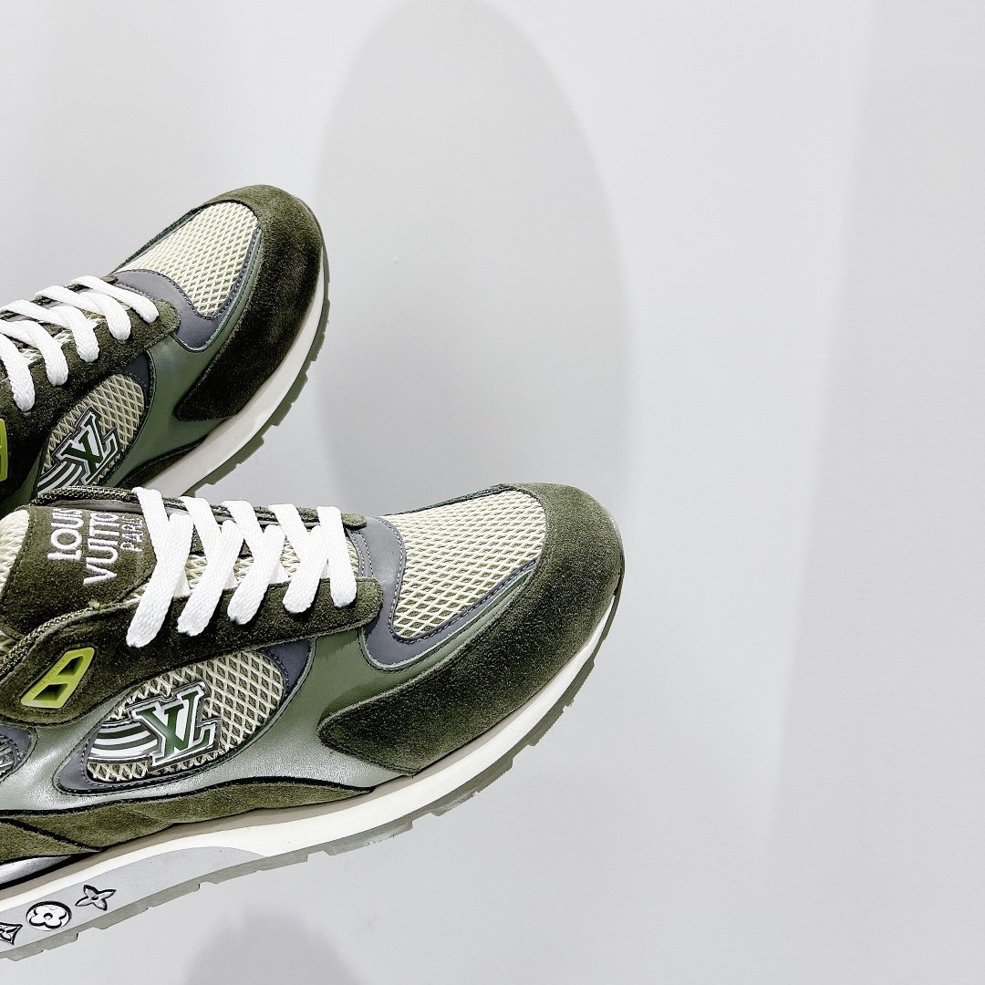 Louis Vuitton Run Away Sneaker Monogram Material Brown For Women LV - Image 4