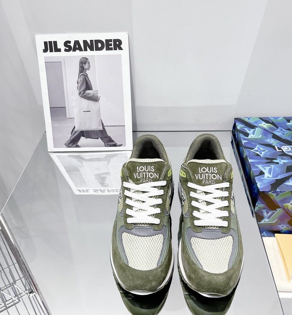 Louis Vuitton Run Away Sneaker Monogram Material Brown For Women LV