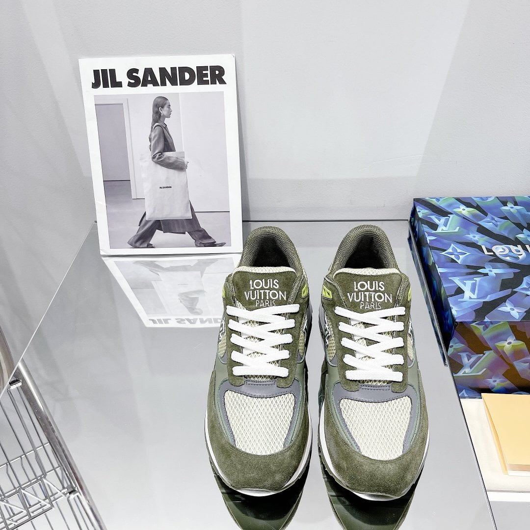 Louis Vuitton Run Away Sneaker Monogram Material Brown For Women LV