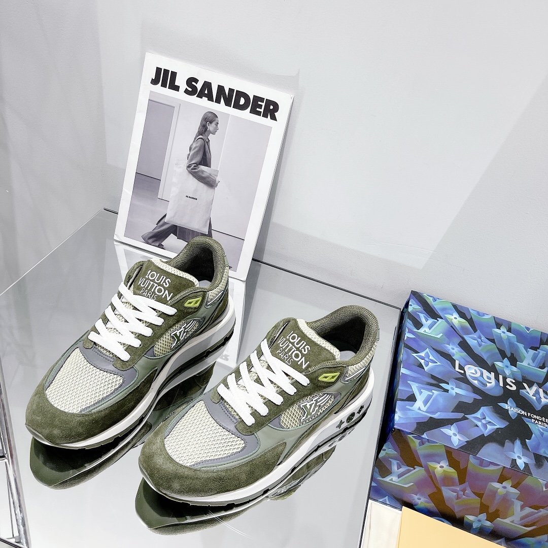 Louis Vuitton Run Away Sneaker Monogram Material Brown For Women LV - Image 6