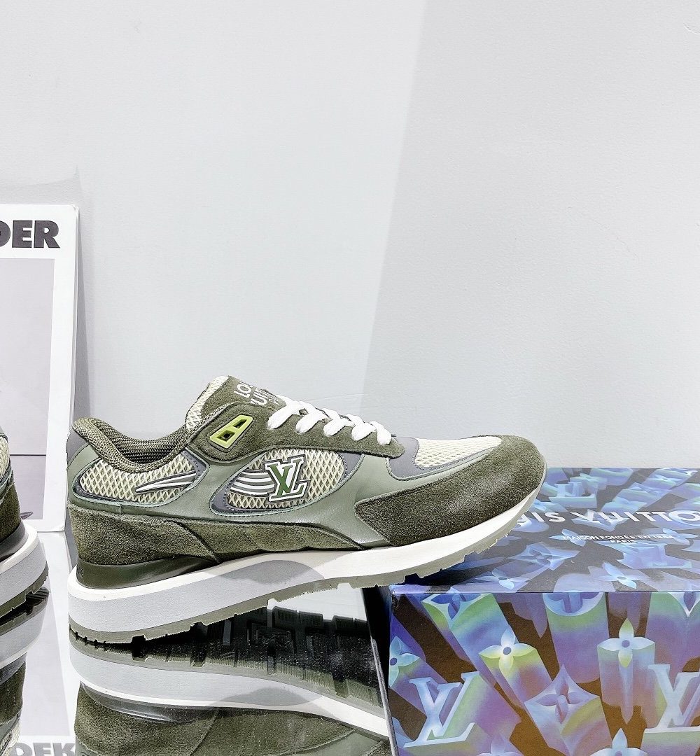 Louis Vuitton Run Away Sneaker Monogram Material Brown For Women LV