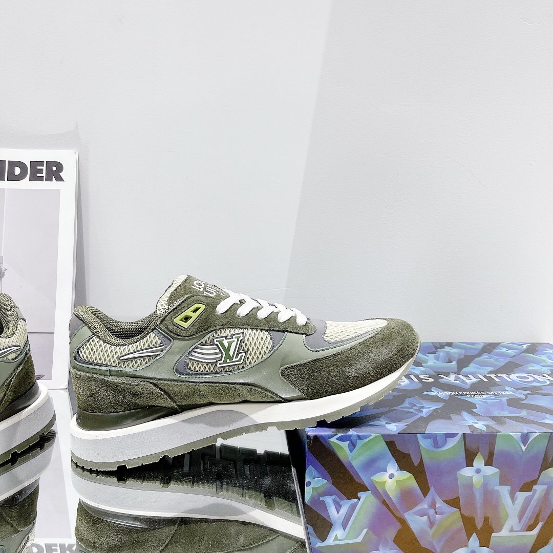 Louis Vuitton Run Away Sneaker Monogram Material Brown For Women LV - Image 10