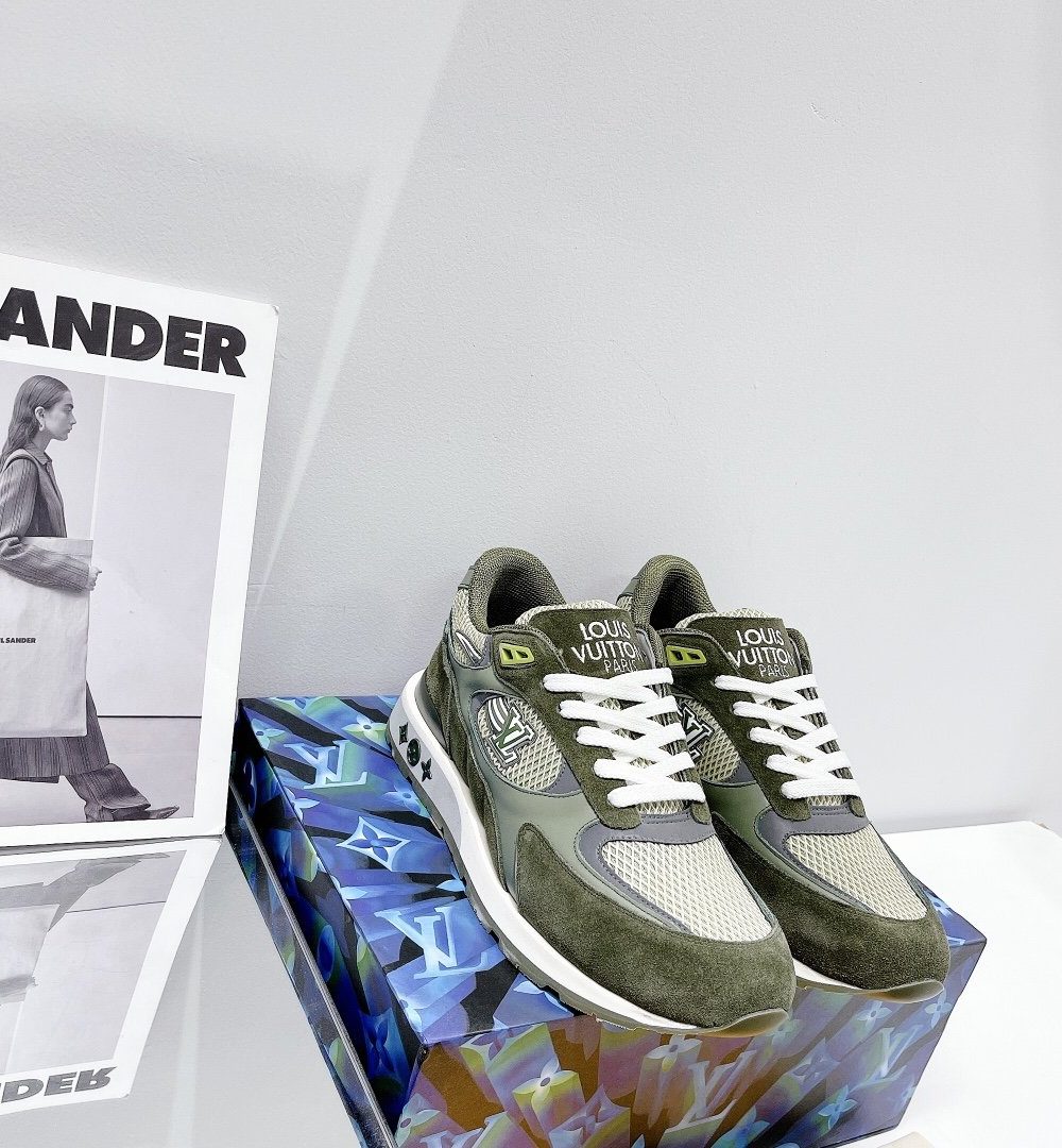 Louis Vuitton Run Away Sneaker Monogram Material Brown For Women LV