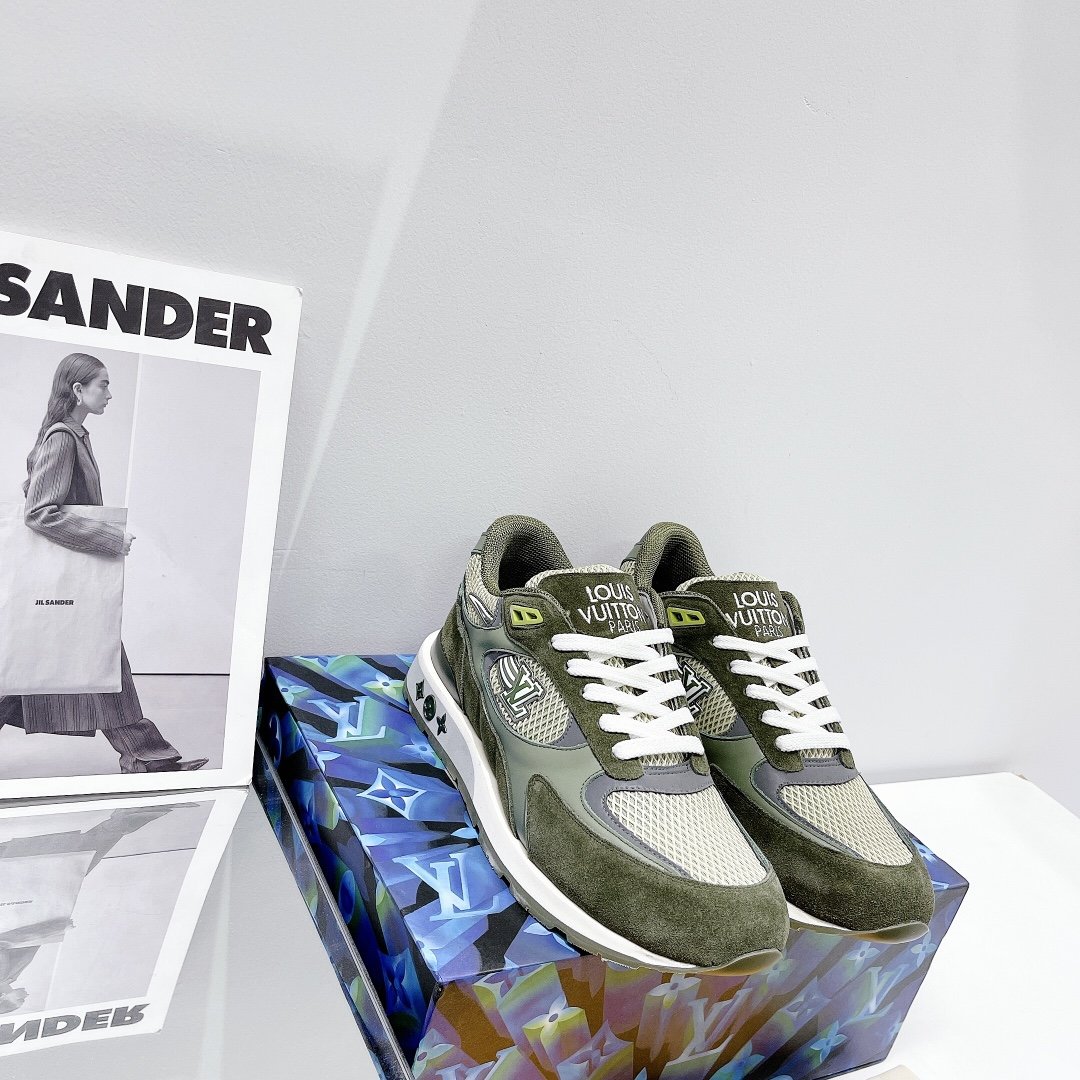 Louis Vuitton Run Away Sneaker Monogram Material Brown For Women LV - Image 8