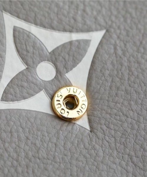 1:1 Replica Louis Vuitton Sarah Wallet Monogram Empreinte Tourterelle Gray / Cream For Women, Women's Wallets 7.5in/19cm LV M81049