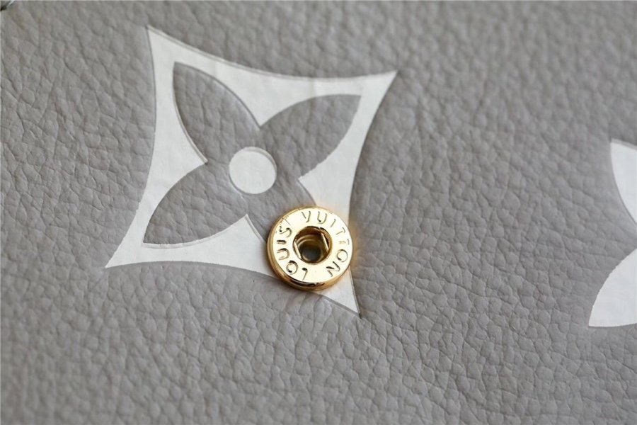 1:1 Replica Louis Vuitton Sarah Wallet Monogram Empreinte Tourterelle Gray / Cream For Women, Women's Wallets 7.5in/19cm LV M81049 - Image 4