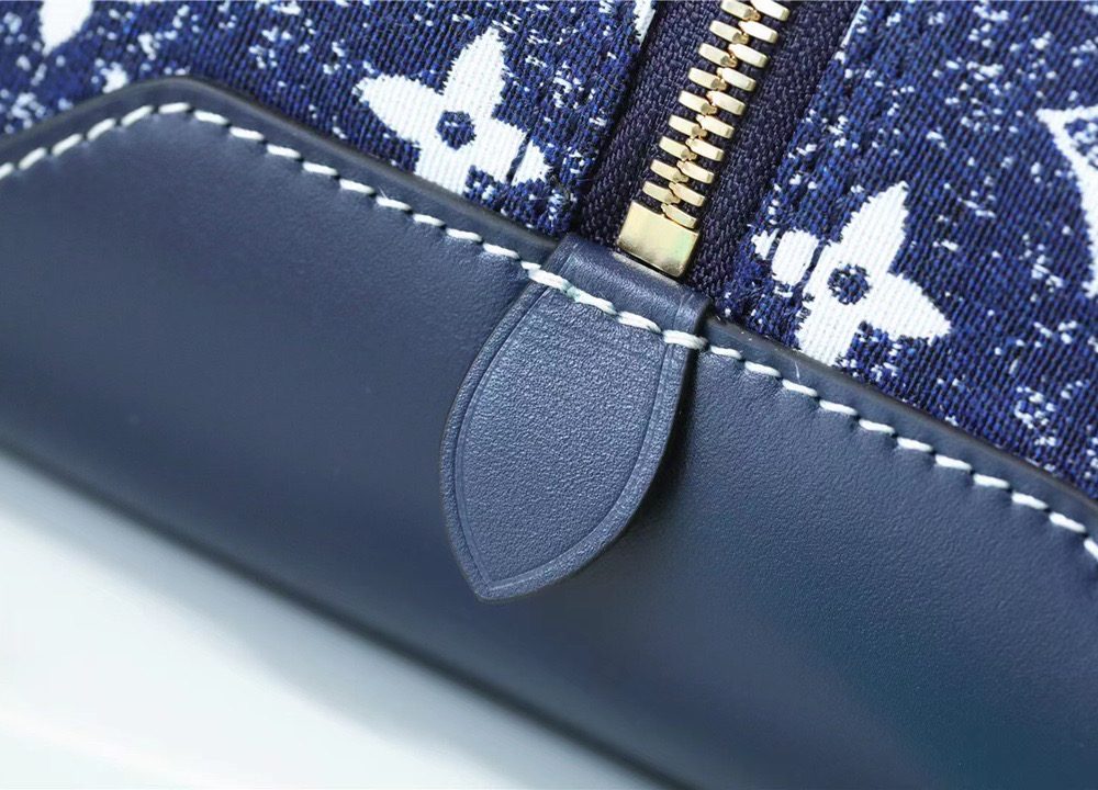 1:1 Replica Louis Vuitton Square Bag Jacquard Denim By Nicolas Ghesquiere Black For Women, Women's Bags, Shoulder And Crossbody Bags 6.3in/16cm LV