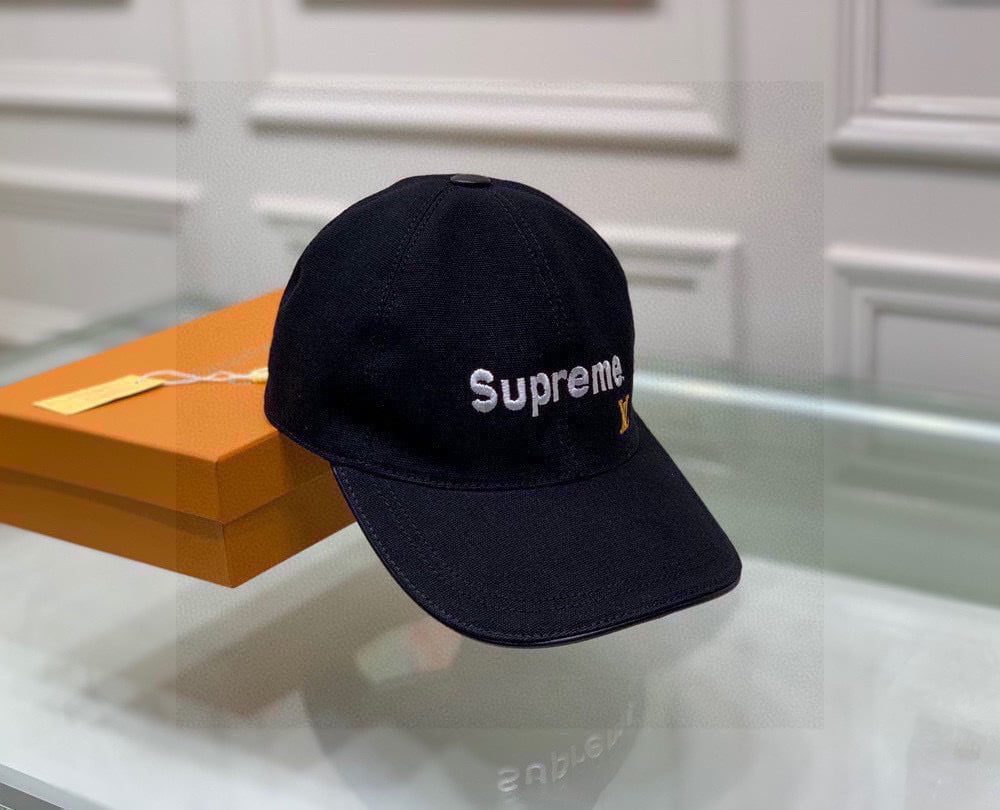 Louis Vuitton Supreme Cap Black LV Cap