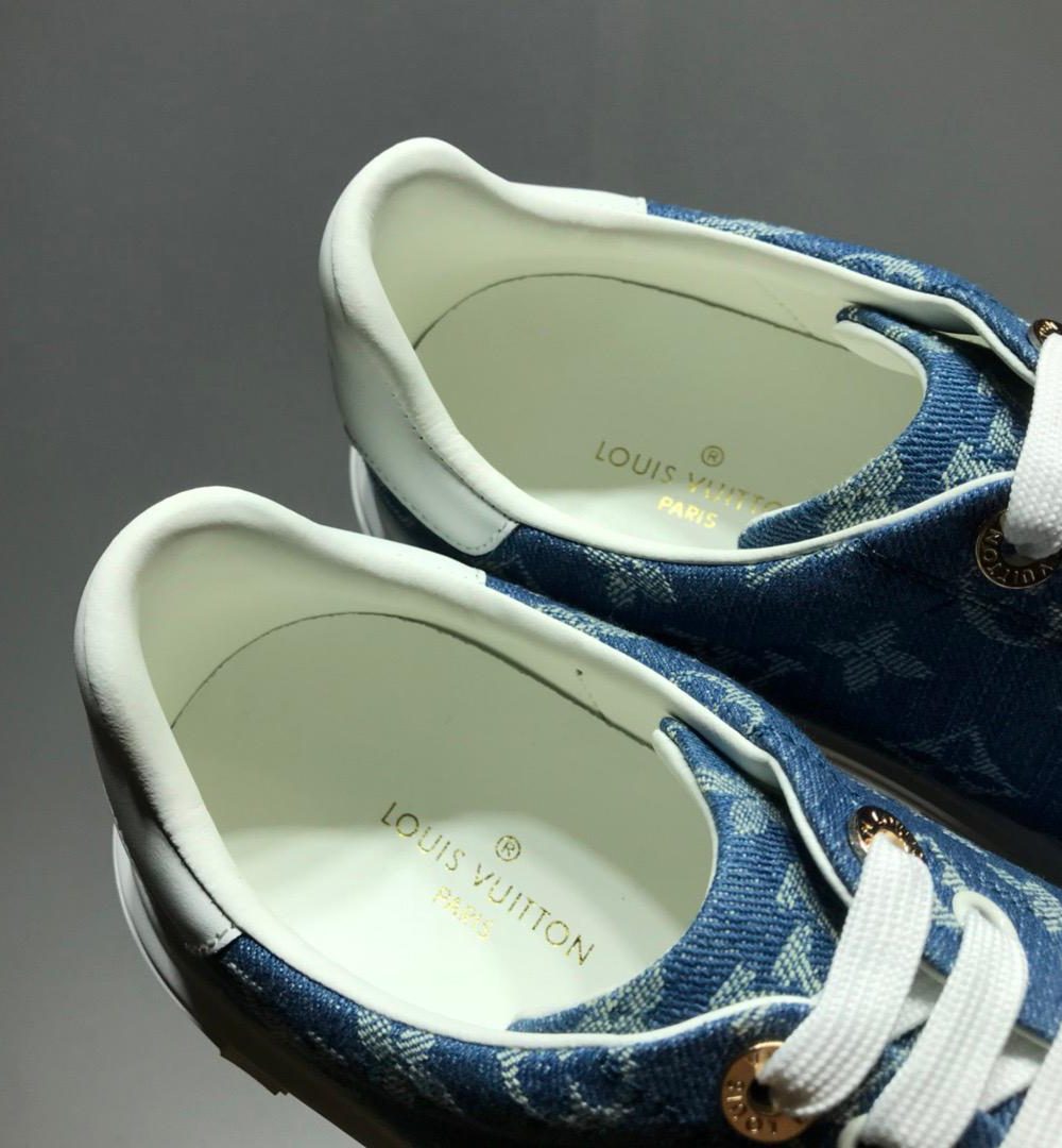 Louis Vuitton Time Out Sneaker Blue For Women LV