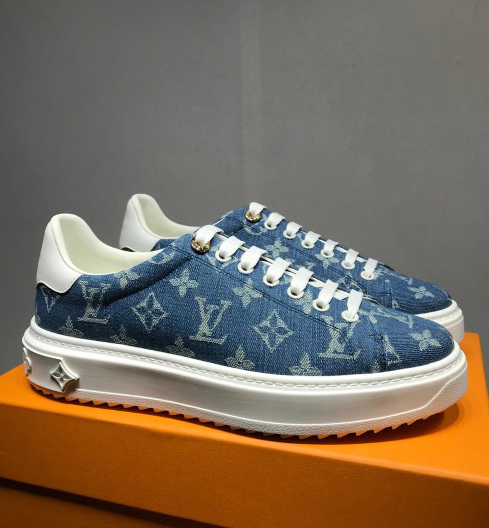 Louis Vuitton Time Out Sneaker Blue For Women LV