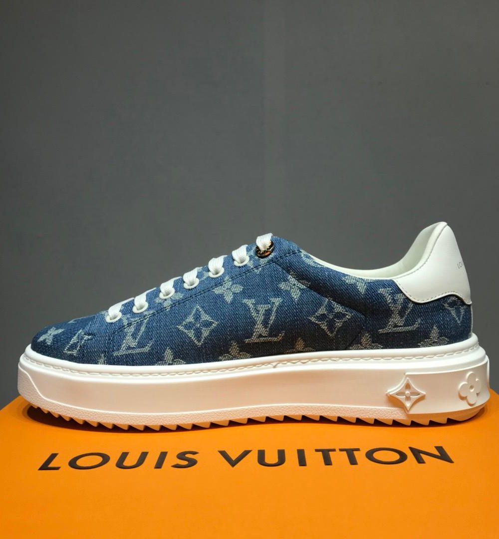 Louis Vuitton Time Out Sneaker Blue For Women LV