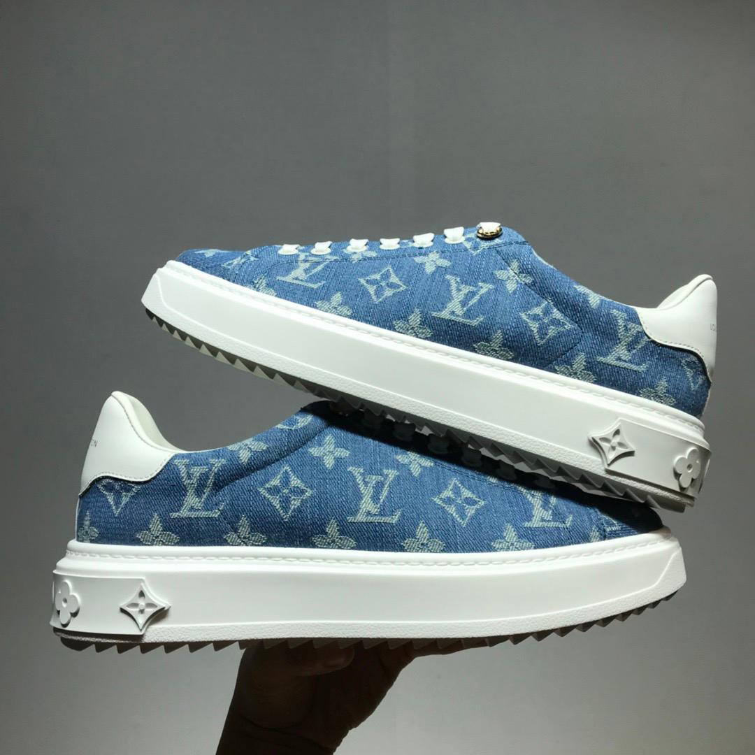 Louis Vuitton Time Out Sneaker Blue For Women LV