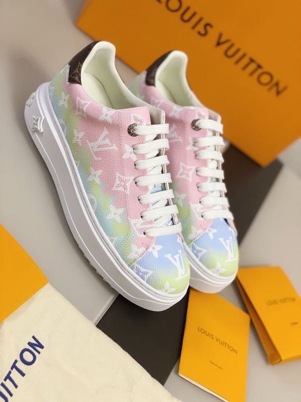 Louis Vuitton Time Out Sneaker Multi Color For Women LV - Image 2