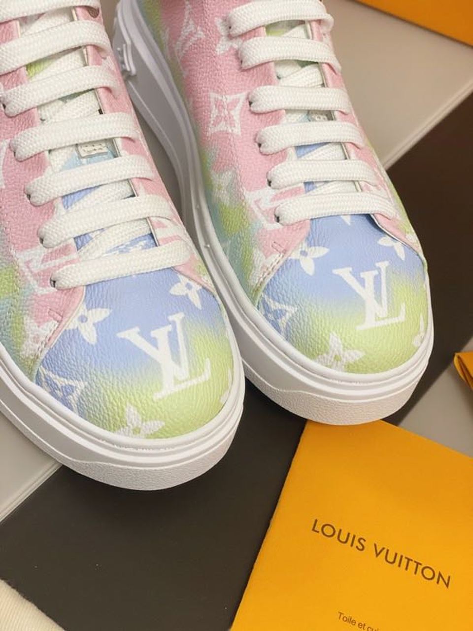 Louis Vuitton Time Out Sneaker Multi Color For Women LV - Image 4