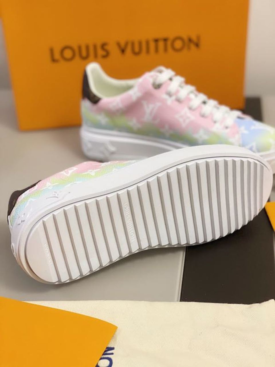 Louis Vuitton Time Out Sneaker Multi Color For Women LV - Image 5
