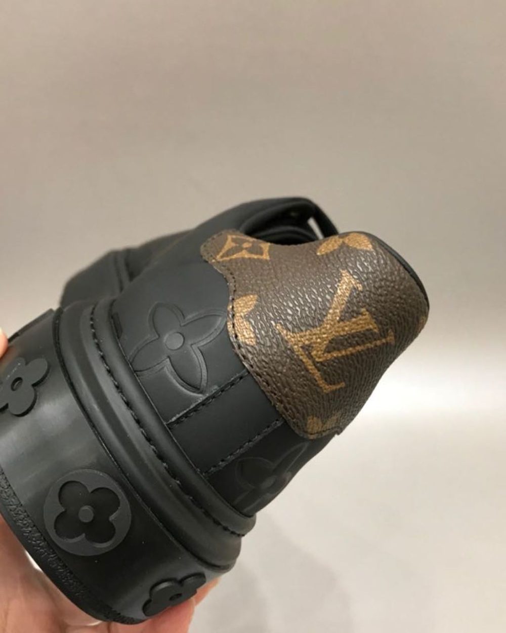 Louis Vuitton Time Out Sneaker Patent Monogram Material Black For Women LV