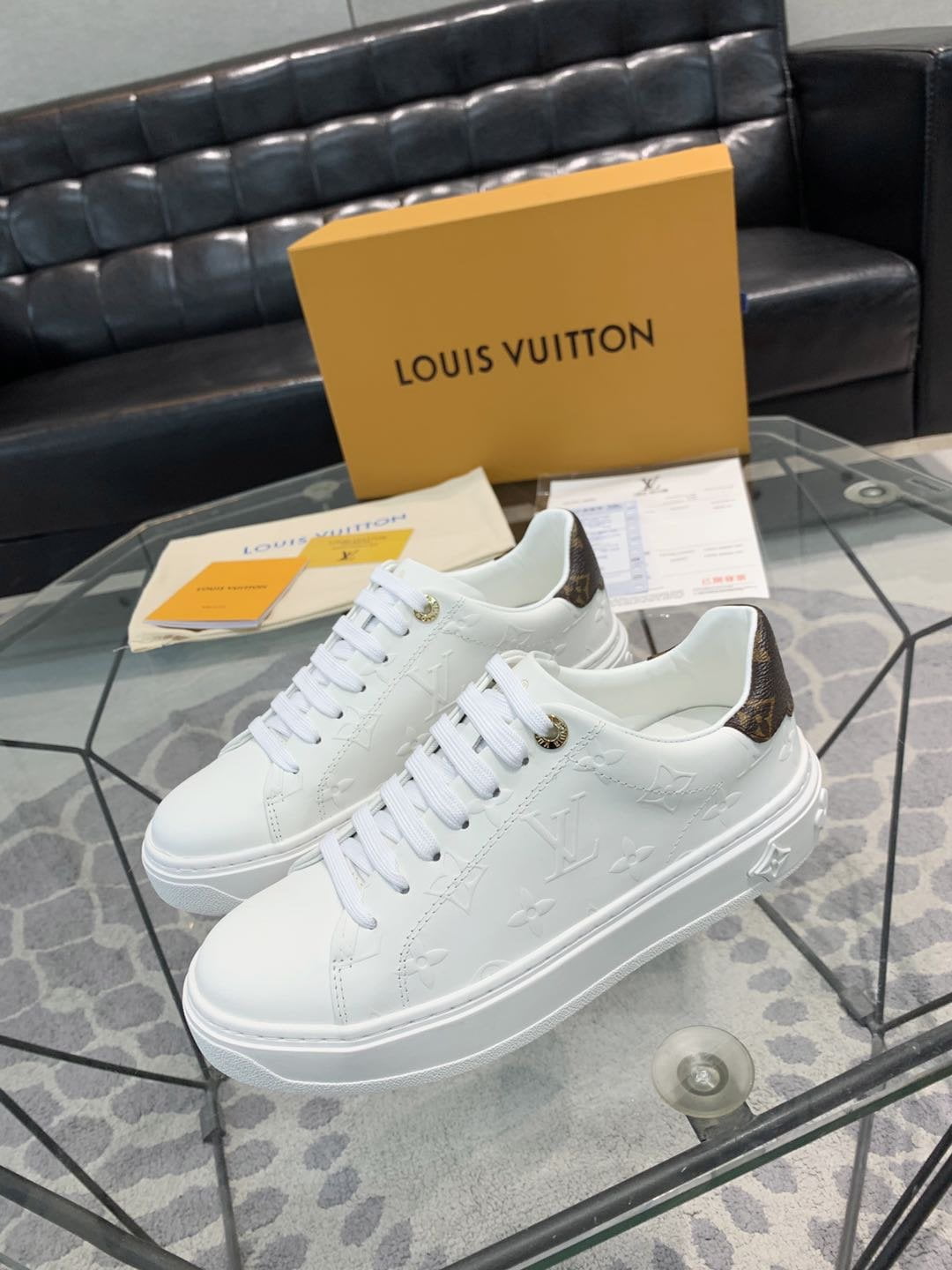 Louis Vuitton Time Out Sneaker White For Women LV 1A9HBD