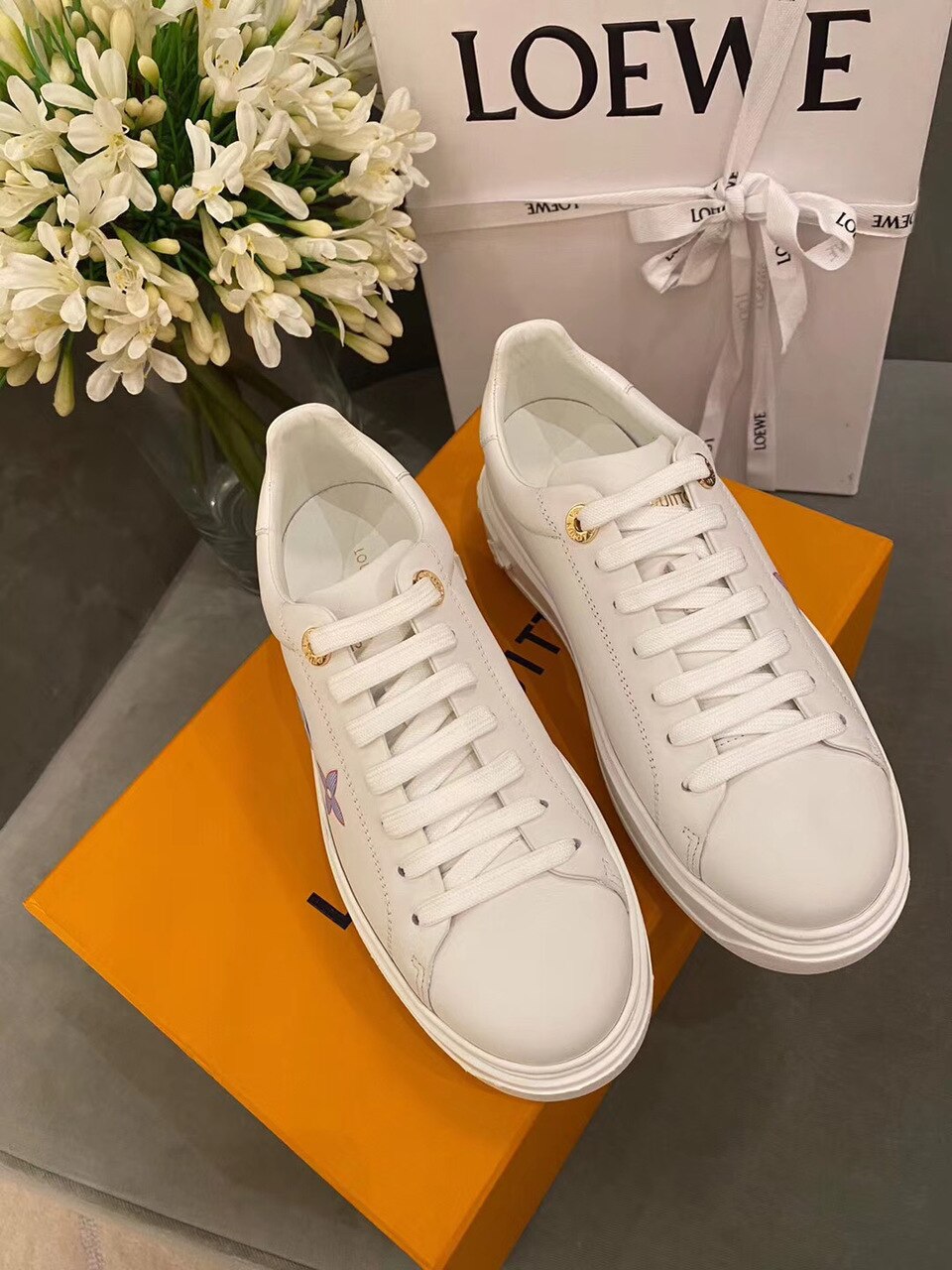 Louis Vuitton Time Out Sneaker White For Women LV - Image 6