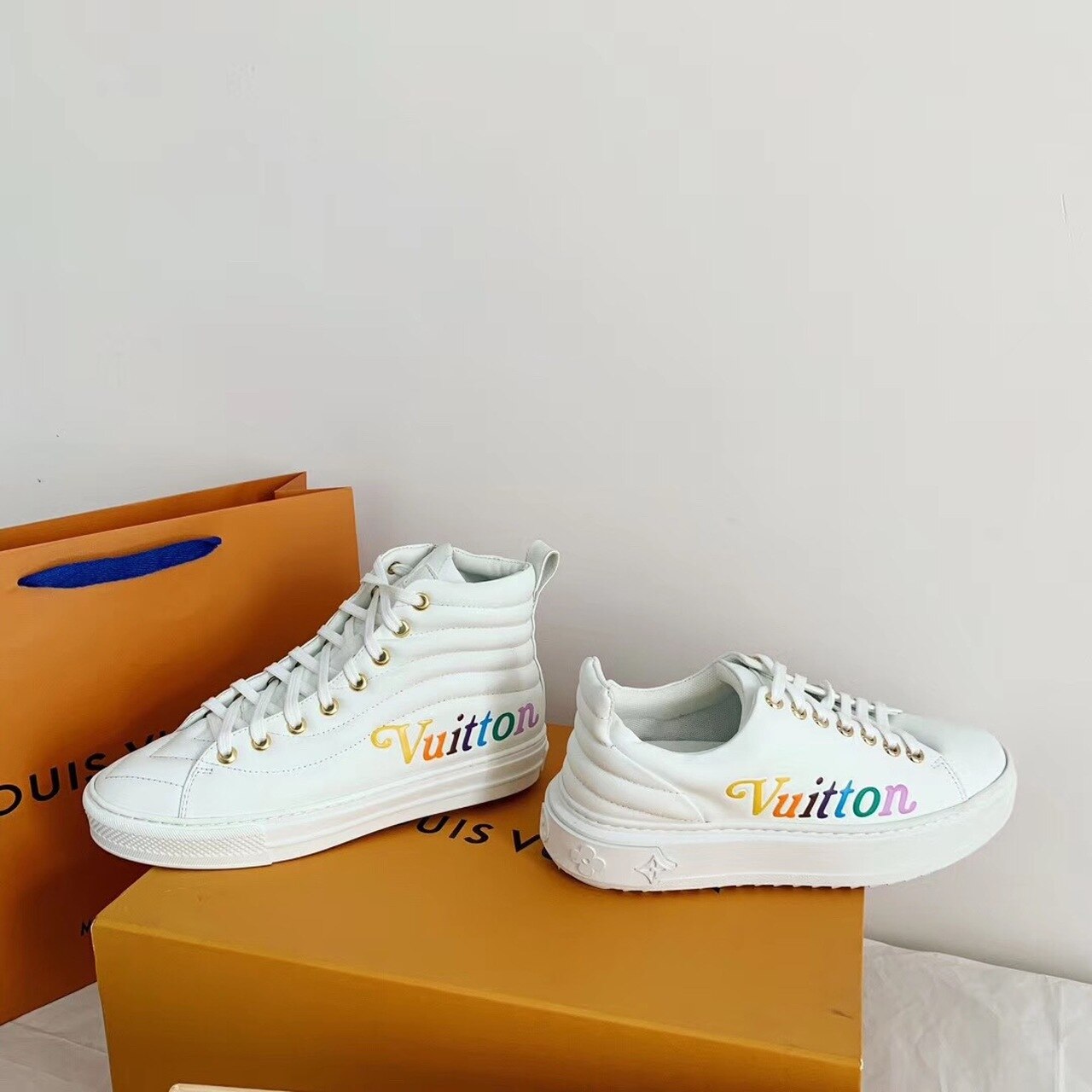 Louis Vuitton Time Out Sneaker White For Women LV - Image 8