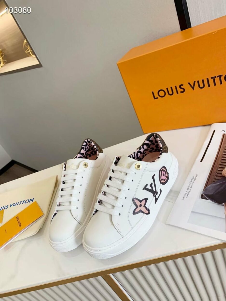 Louis Vuitton Time Out Sneaker White For Women LV - Image 5
