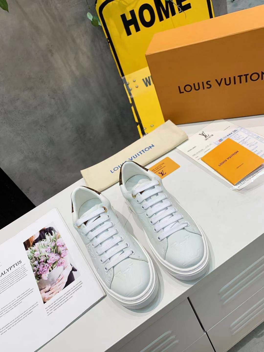 Louis Vuitton Time Out Sneaker White For Women LV - Image 2