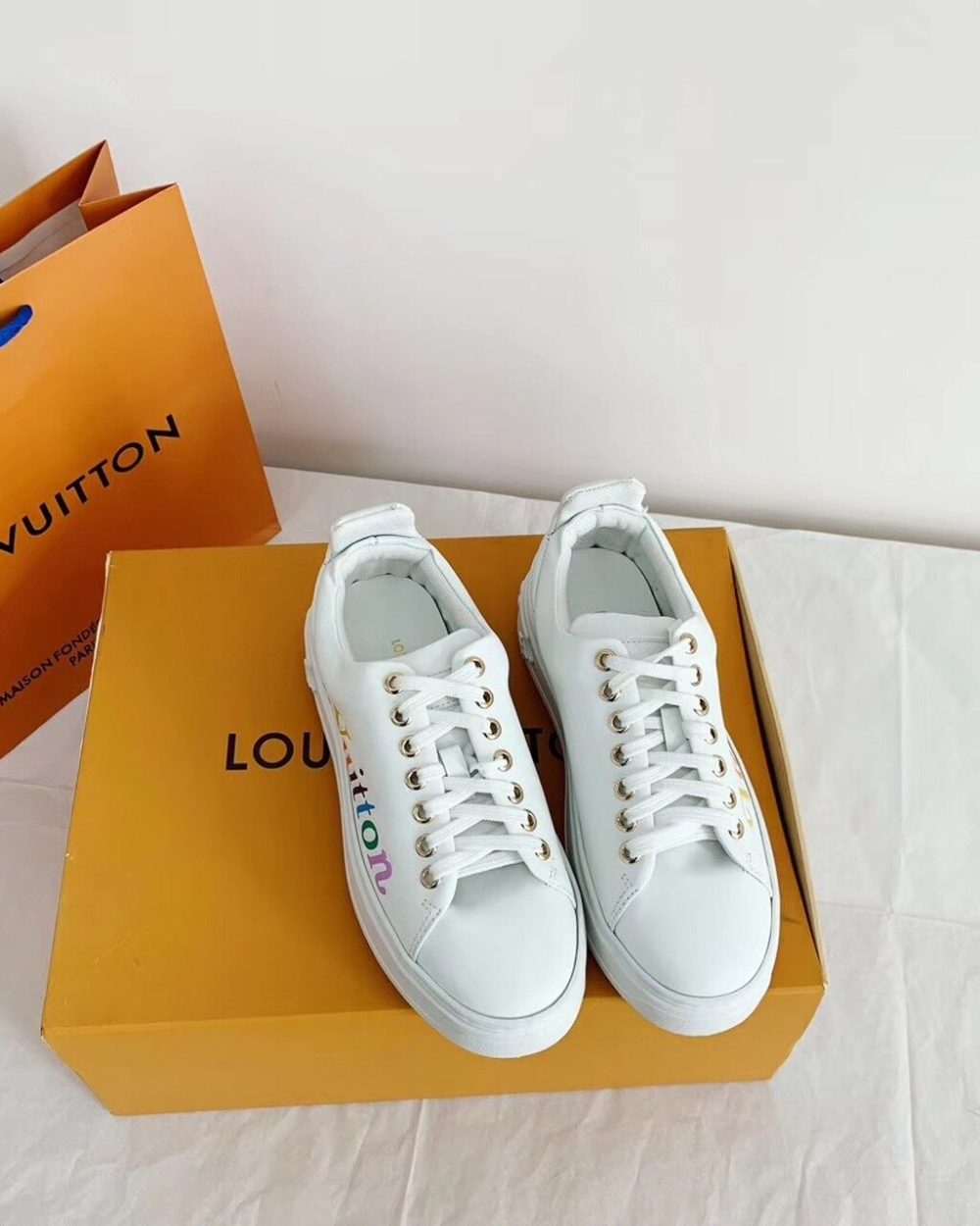 Louis Vuitton Time Out Sneaker White For Women LV