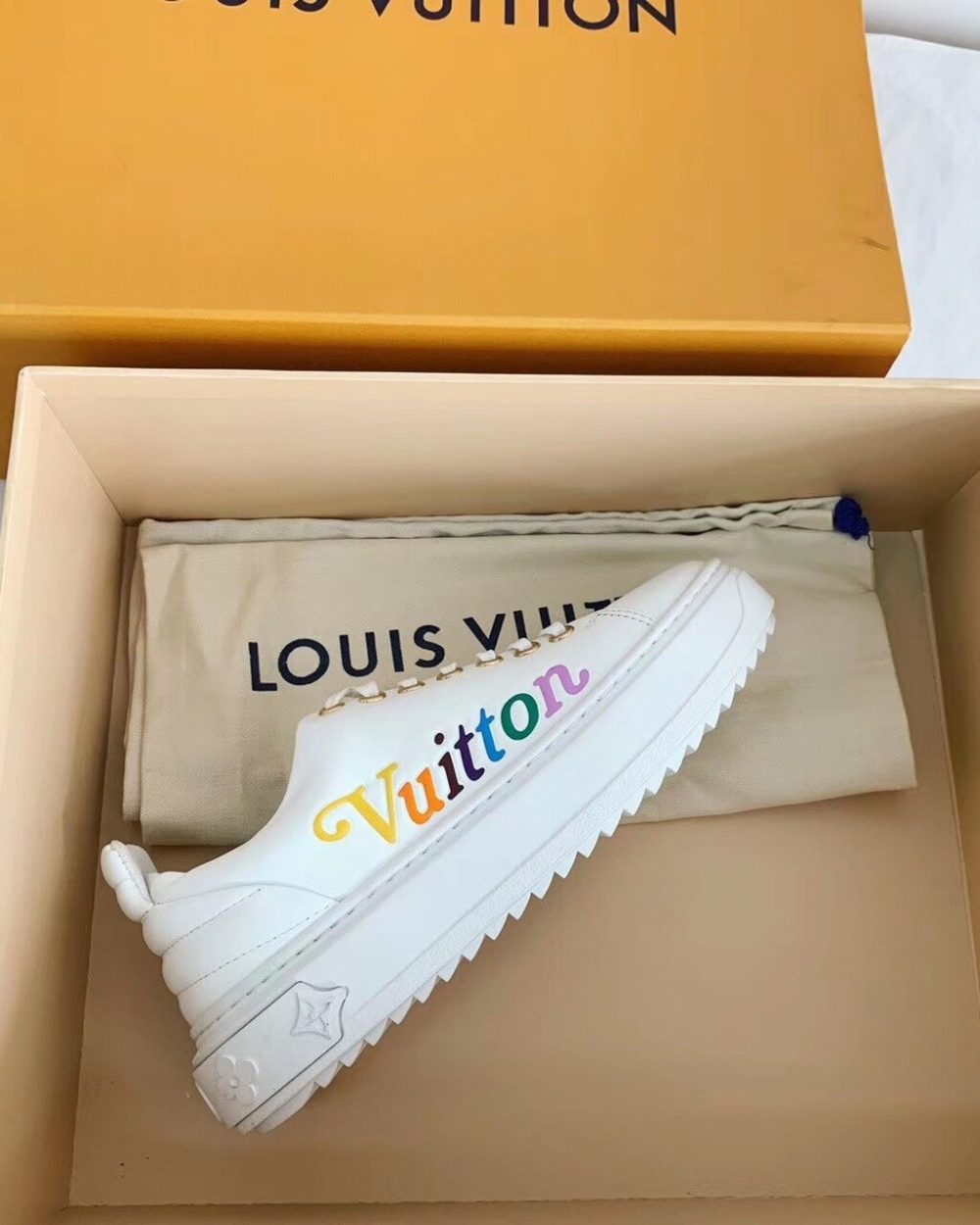 Louis Vuitton Time Out Sneaker White For Women LV