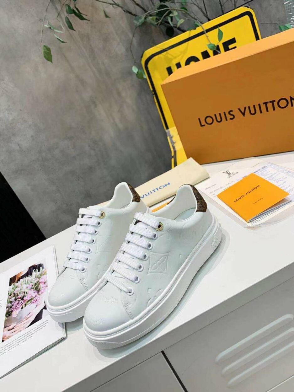 Louis Vuitton Time Out Sneaker White For Women LV - Image 6