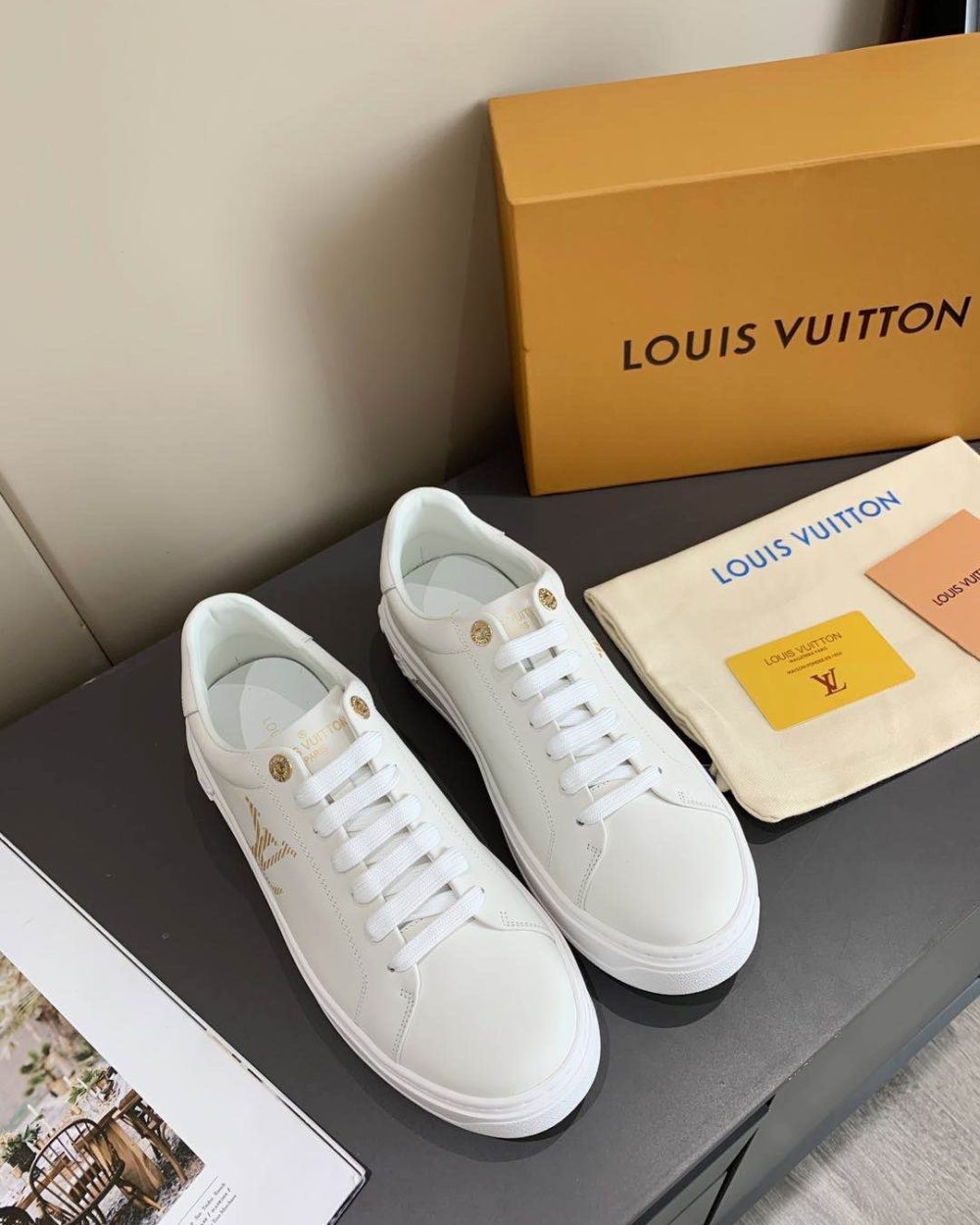 Louis Vuitton Time Out Sneaker White For Women LV