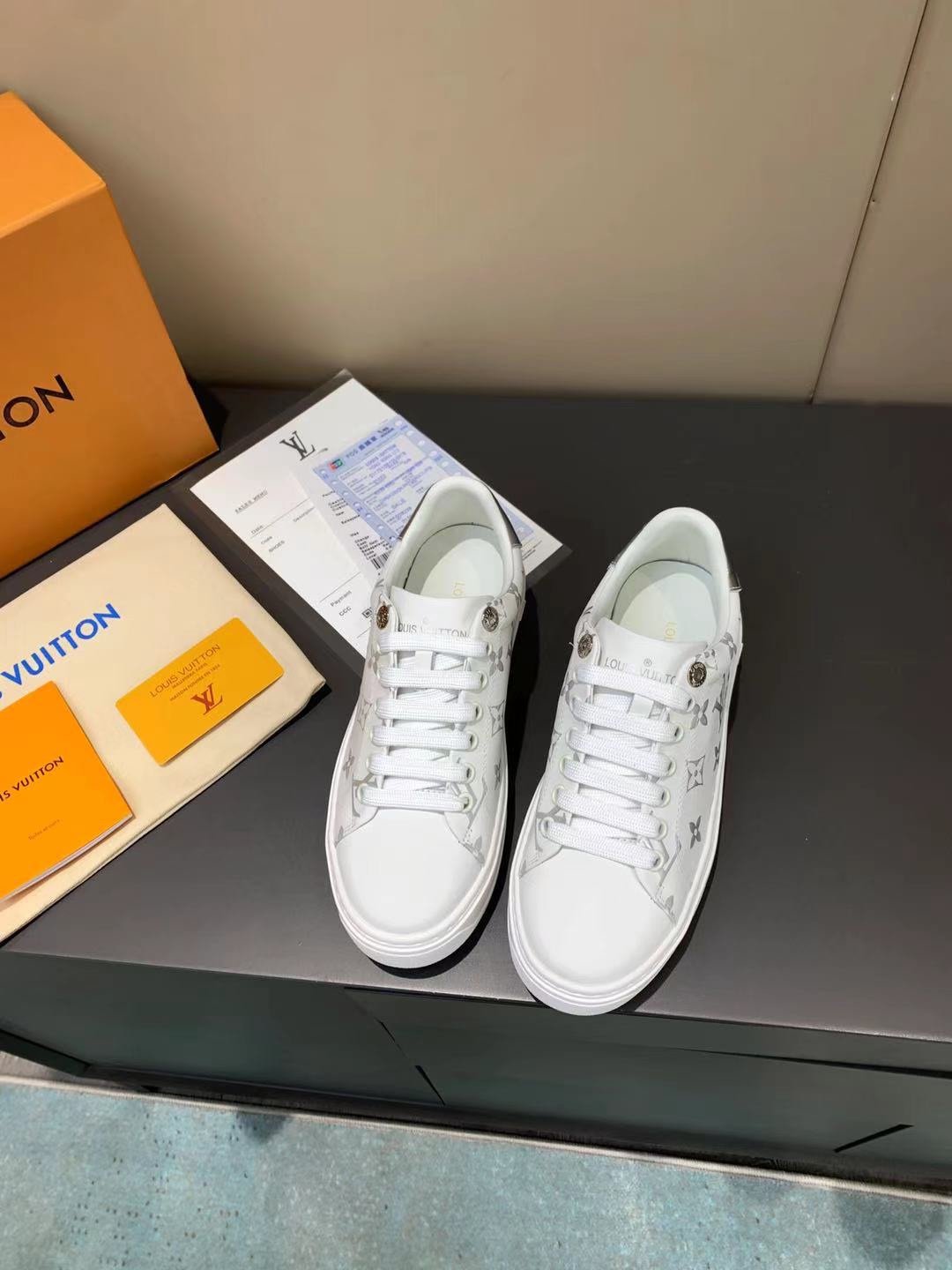 Louis Vuitton Time Out Sneaker White For Women LV - Image 2