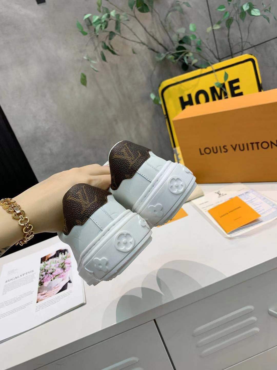 Louis Vuitton Time Out Sneaker White For Women LV - Image 4