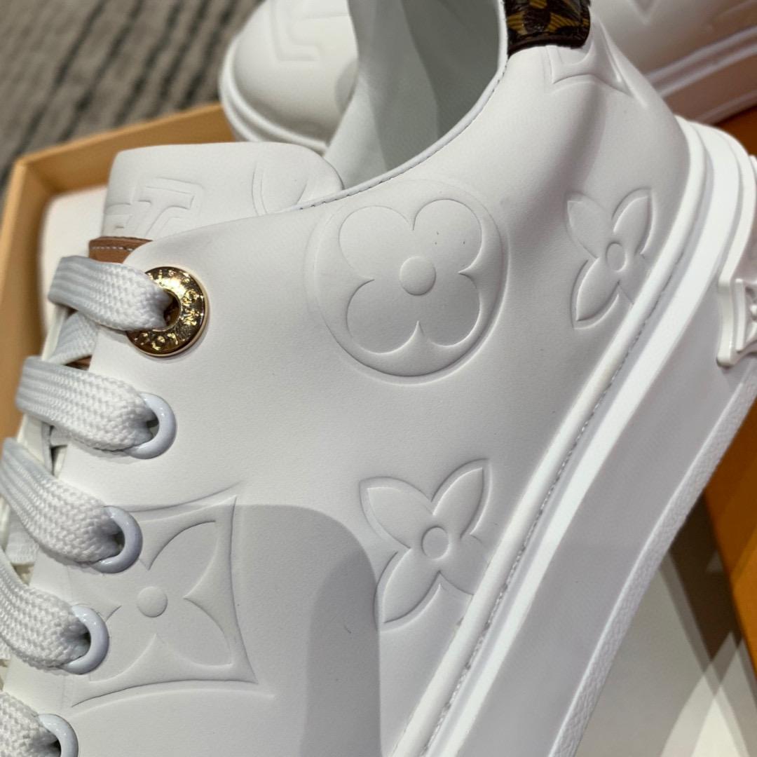 Louis Vuitton Time Out Sneaker White For Women LV - Image 3